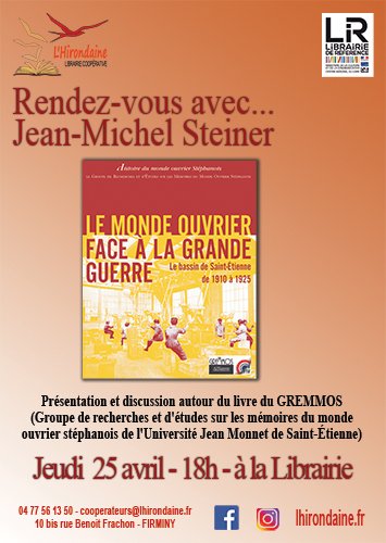 librairie hirondaine firminy rendez-vous avec JM Steiner avril 2019