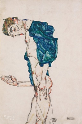 Librairie-L'Hirondaine-Firminy-nuit de la lecture - 2024- Le Corps -Egon Schiele Autoportrait