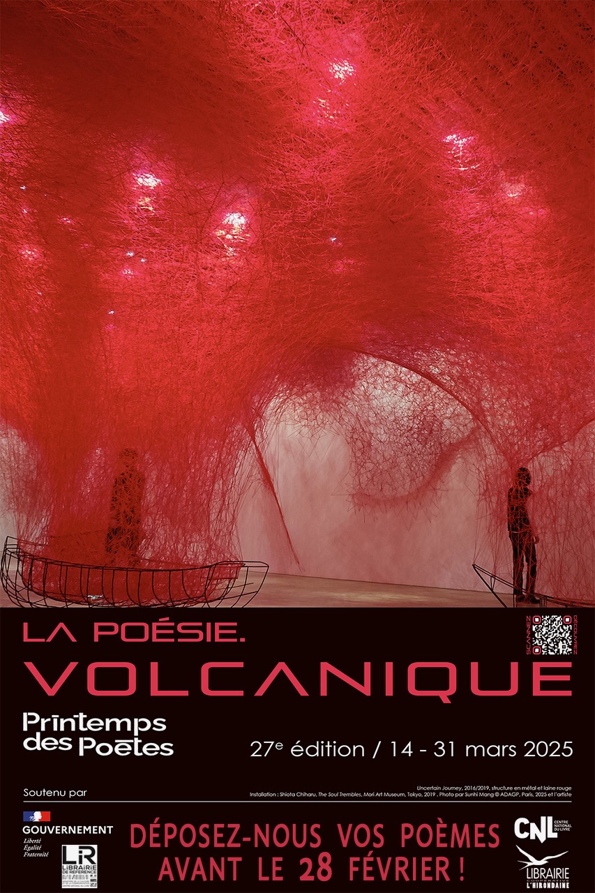 Librairie-L'Hrondaine-Firminy-Printemps des Poètes- 2025- Affiche officielle