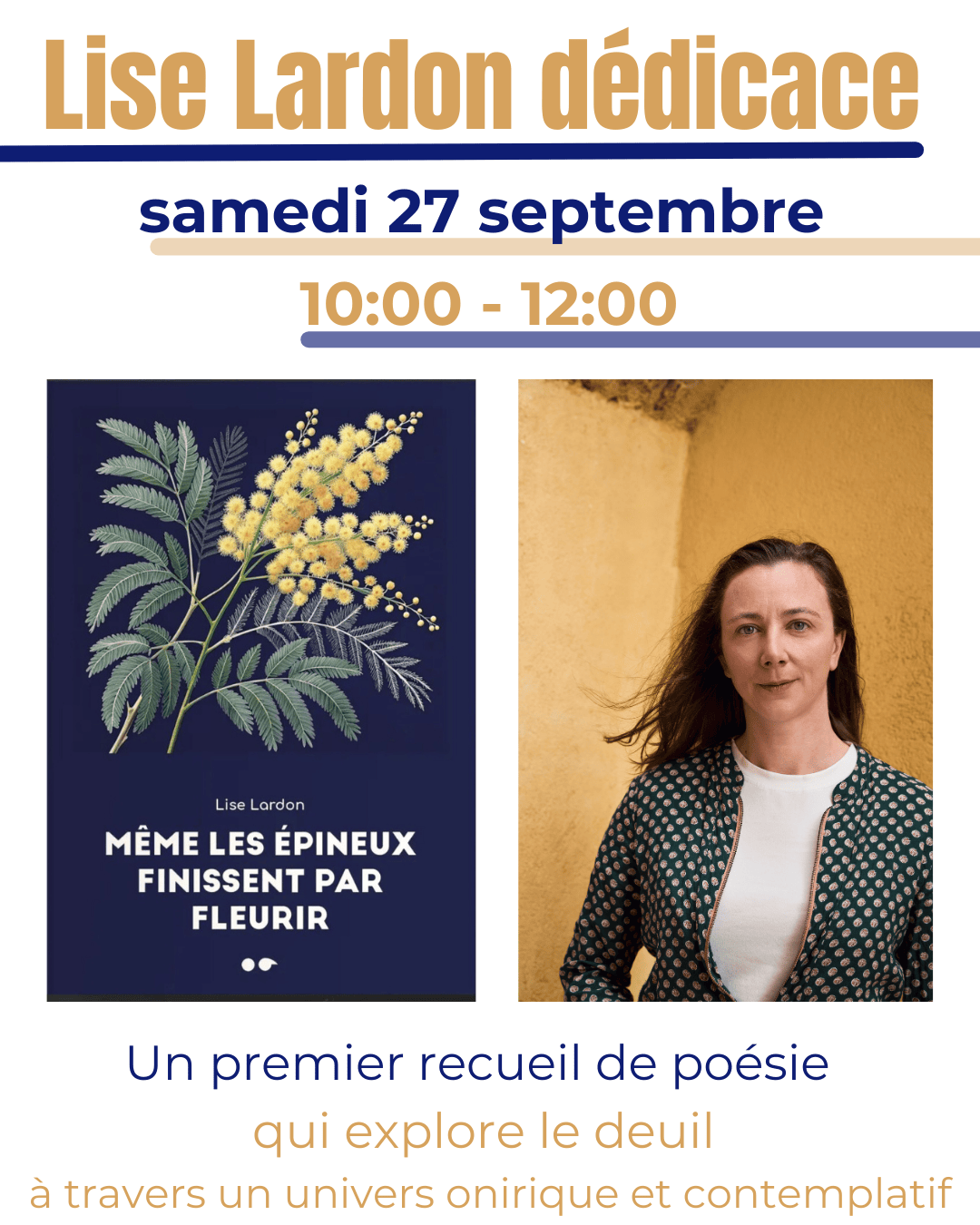 27 septembre – Lise Lardon en dédicace
