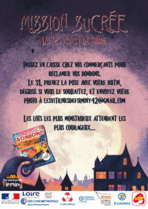 Halloween avec les vitrine de firminy